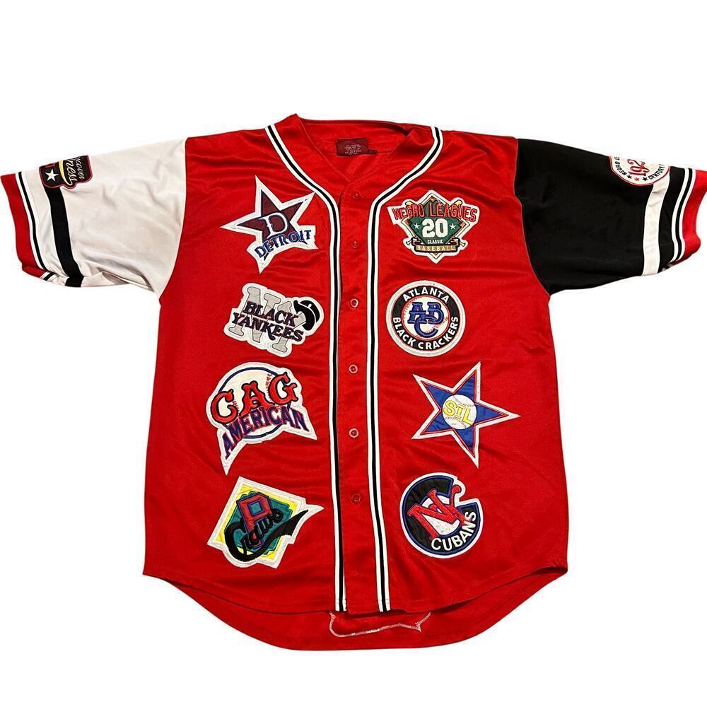 Negro LeagueS 1929 Classic Baseball Century Of Pride Jersey Size XL NLBM Patches